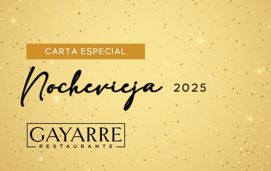 Menú Especial Nochevieja Restaurante Gayarre Zaragoza